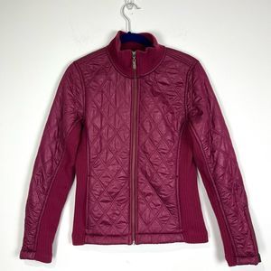 Prana Women’s Plum Zip Up Fur Lined Jacket Size Small